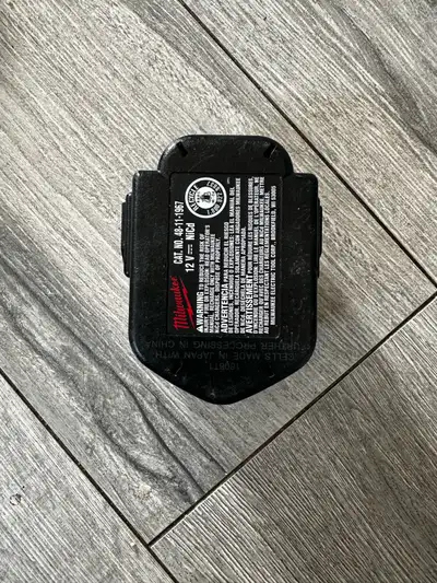 Milwaukee 12 Volt Battery only pickup only @ Glynn rd ajax , View more