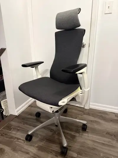 I'm selling my Herman Miller Embody chair, complete with an Atlas headrest for enhanced comfort and...