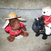 Two RCMP Plush in Excellent, Clean Condition & RCMP Puzzle