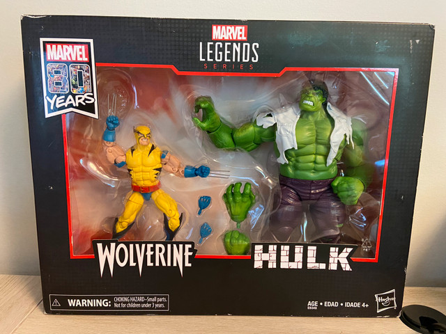 Marvel Legends 80th Anniversary Wolverine vs Hulk 2 Pack  in Toys & Games in Mississauga / Peel Region