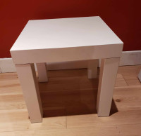 Table d'appoint , blanc, 35x35 cm (13 3/4x13 3/4 ")