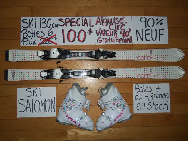Ensembles kit de ski alpin et twin tip 130 140 cm in Ski in Saint-Hyacinthe - Image 9
