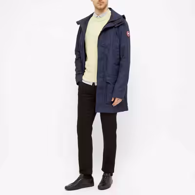 $600 OR BEST REASONABLE OFFER 100% authentic Canada Goose Men's Crew Trench - Admiral Navy This ligh...