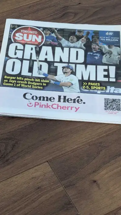 Toronto Sun Newspaper, View more