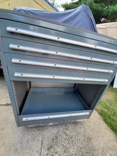 For sale a used, heavy duty, industrial cabinet in good working condition. All the drawers slide as...