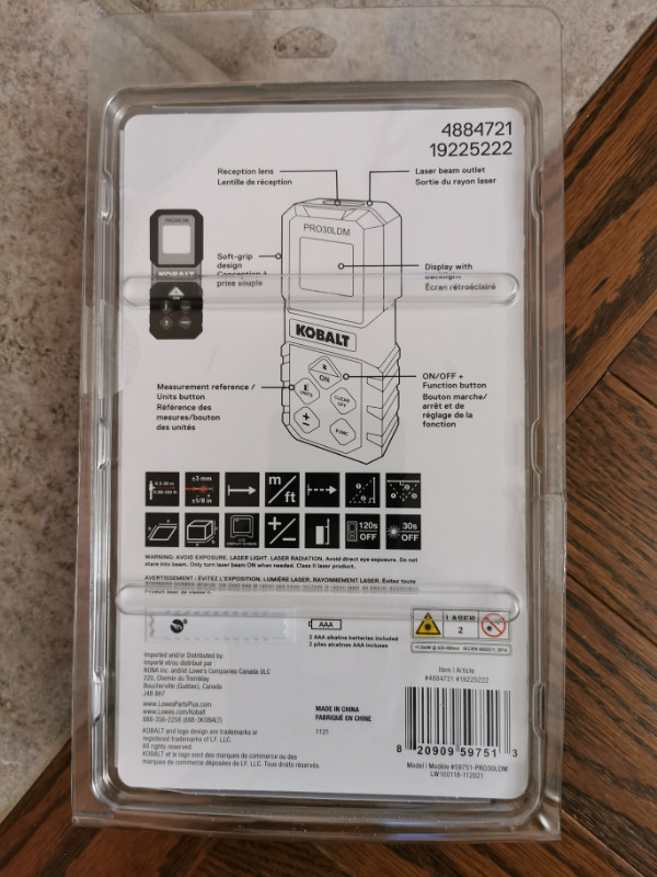 BRAND NEW Kobalt 100-ft Multifunction Laser Distance Measurer in Hand Tools in Ottawa - Image 4
