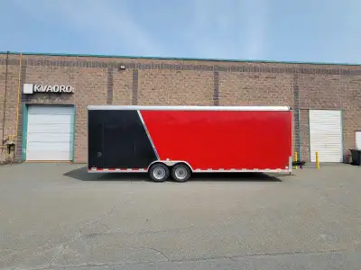 8.5 x 26 Heavy Duty Enclosed Trailer. Haulin Trailer by Forest River. Interior height: 8'. Smooth, s...