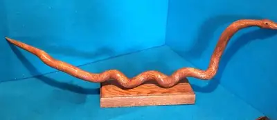 Folk Art Oak Snake 40", View more