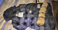Moncler down winter long coat size 2 manteau hiver long