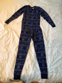 Ensemble Isotherme / Waffle Thermal pants and top Size L Kids