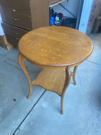 Round oak table, View more