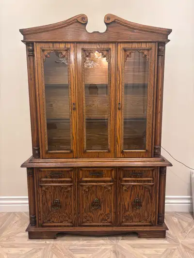 Solid Wood Buffet & Hutch, View more