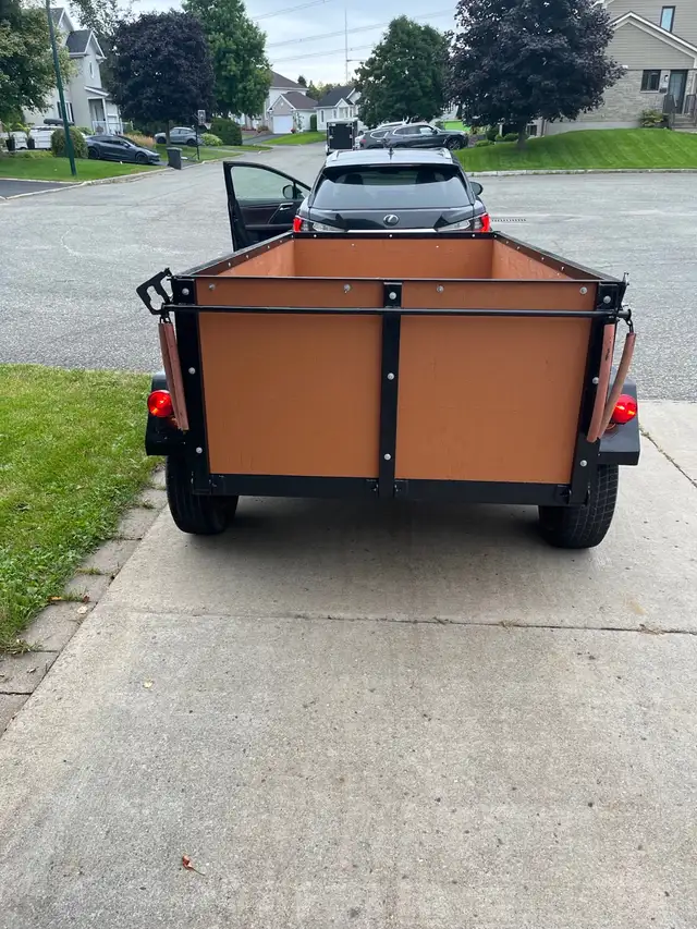Remorque 4x8 double essieu in Cargo & Utility Trailers in Lévis - Image 5