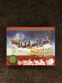 Santa’s Sleigh - press out, colour in and play card model