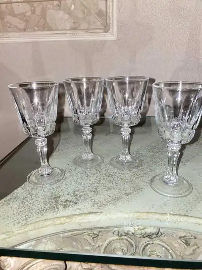 Vintage Cristal D'Arques Chantelle Claret Wine Glass, View more