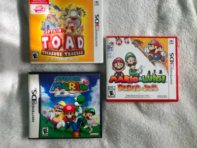 Jeux 3DS Nintendo Captain Toad Paper Jam Super Mario 64 DS Games, View more