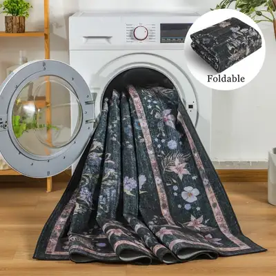 6x9 Vintage Floral Area Rug – Washable – Brand New, View more
