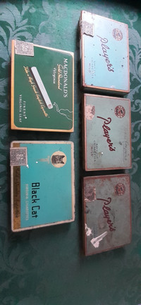 Lot of cigarette tins $50.00 for whole lot