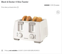 Black and Decker 4 Slice Toaster