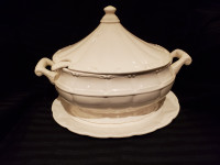 SOUP BOWL with ladle - Like NEW condition