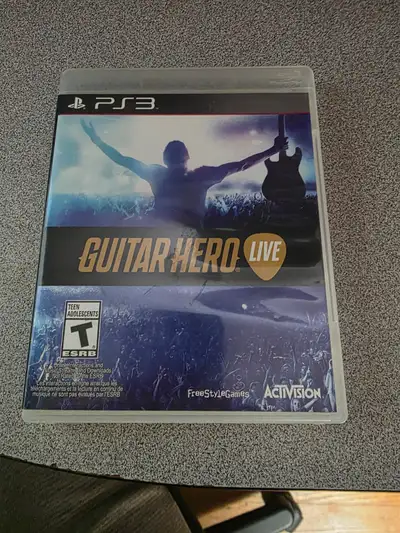 Guitar Hero Live PS3 (Sony PlayStation 3) Disc and Case In good condition OPEN TO ANY AND ALL TRADE...