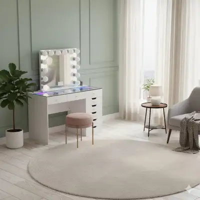 Diana Vanity Desk Pro Set – Luxury Beauty Meets Smart Living, View more