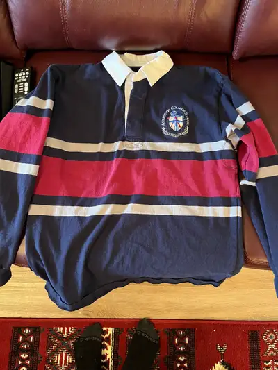 Rugby shirt size M-$20 Short Sleeve Golf shirt size S-$10 Long Sleeve Golf Shirt size S-$10 Sweater...