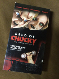 Rare Seed of chucky vhs tape. Child’s play horror movie series