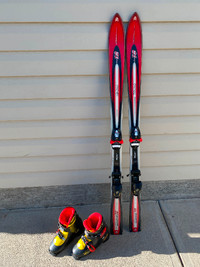 Techno youth skis (130cm) and Head Boots (22.5)