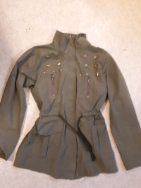 Funky Army style metal stars coat