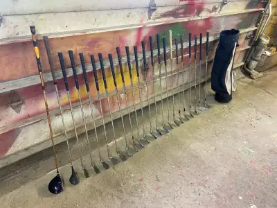 Vintage Golf Clubs + Bag - Set of 22, View more