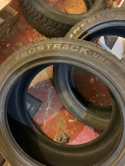 Set of 4 Minerva Frostrack UHP winter tires - 235/45R19. Good condition.