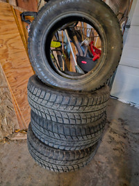 Good condition 215 60 16 winter tires - studded