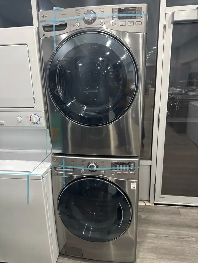 Woww!!! 27 inch LG front load stainless steel washer dryer set