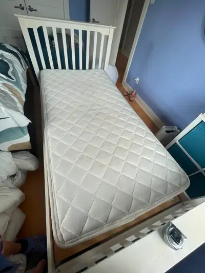 Twin Bed Frame and Mattress, View more
