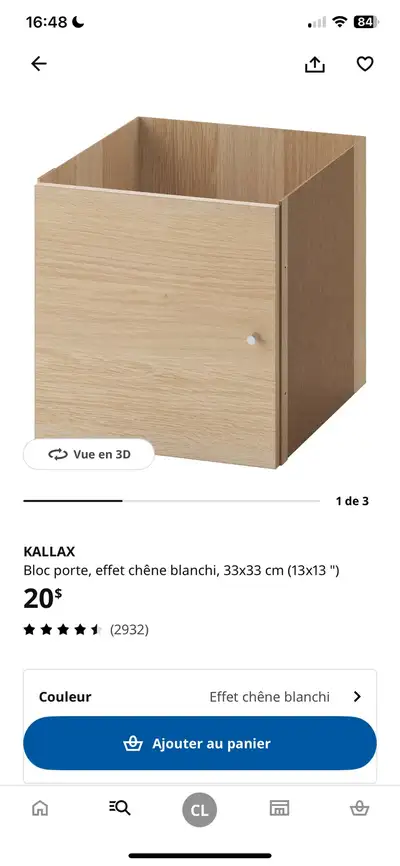 Bloc porte kallax ikea, View more