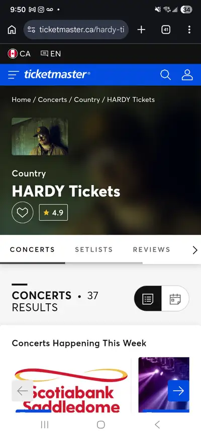 Hardy tickets, Calgary Feb 19, Great Seats, View more