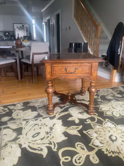 Vintage Wood End Table, View more