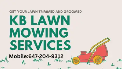 Welcome to KB Mowing. You Grow it! We Mow it! For a worry-free lawn, leave the mowing to us. Please...