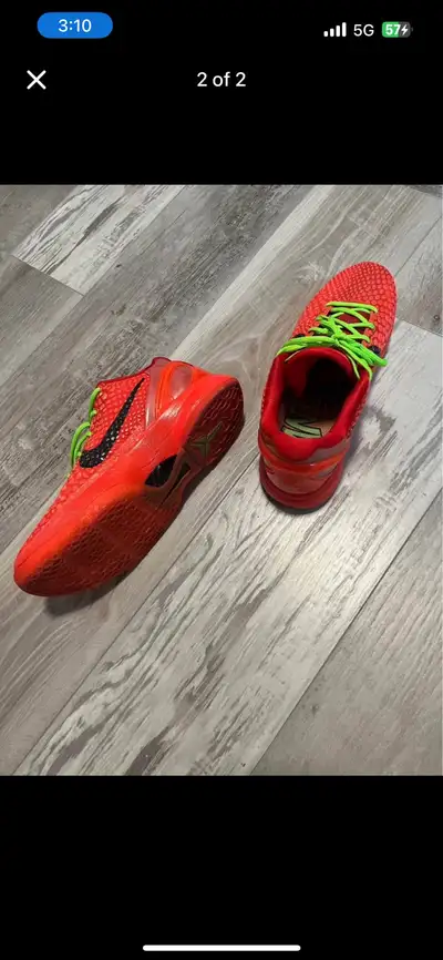 Kobe Grinches Size 10.5 men’s REPS, View more