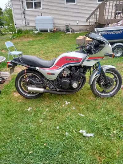 1984 GPZ750 for sale. Very low km . Very good shape for the age .