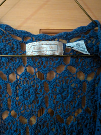 Vintage Cotton-Ramie Embroidered Vest