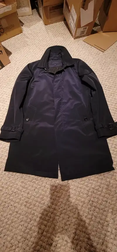 Banana Republic men’s trench coat in navy blue , View more
