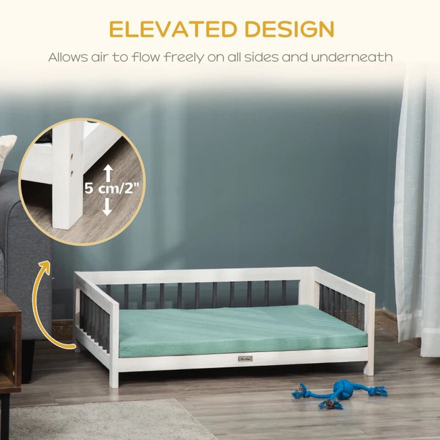 Elevated Dog Bed, Wooden Raised Pet Sofa in Accessories in Markham / York Region - Image 4