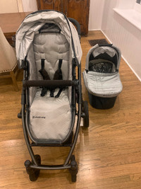 Uppababy Vista Stroller, Bassinet and Stand