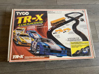 Tyco TR-X four car team racing slot car set in original box