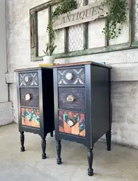 Refinished antique nightstands 