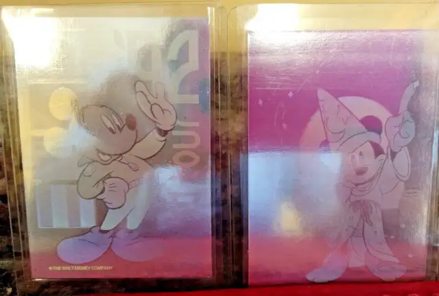 Disney Mickey Mouse Hologram 2 Card Set Fantasia + World Tour in Arts & Collectibles in Longueuil / South Shore - Image 3