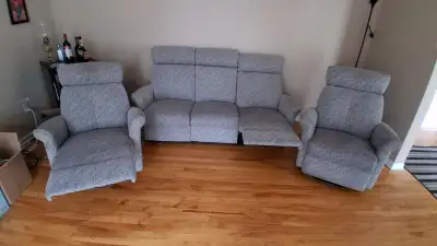 Ensemble de Salon - Sofa - Fauteuil inclinable, View more