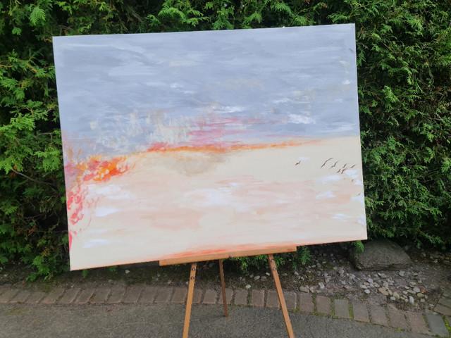 Sand  Horizon Painting Abstract in Arts & Collectibles in Ottawa